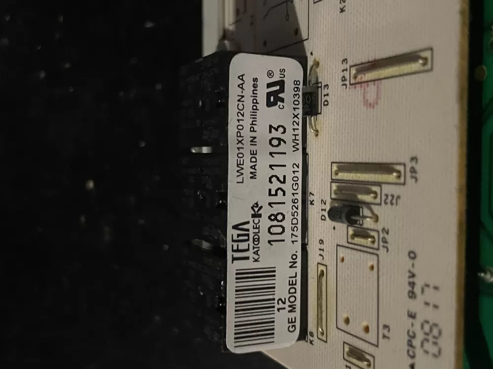 GE WH12X10398 175D5261G012 Washer Control Board AZ38226 | Wm513