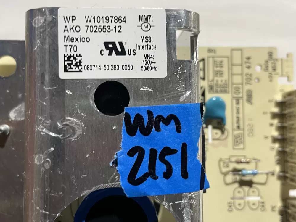 Whirlpool W10163005 8540135 WPW10197864 Washer Control Board AZ139117 | Wm2151