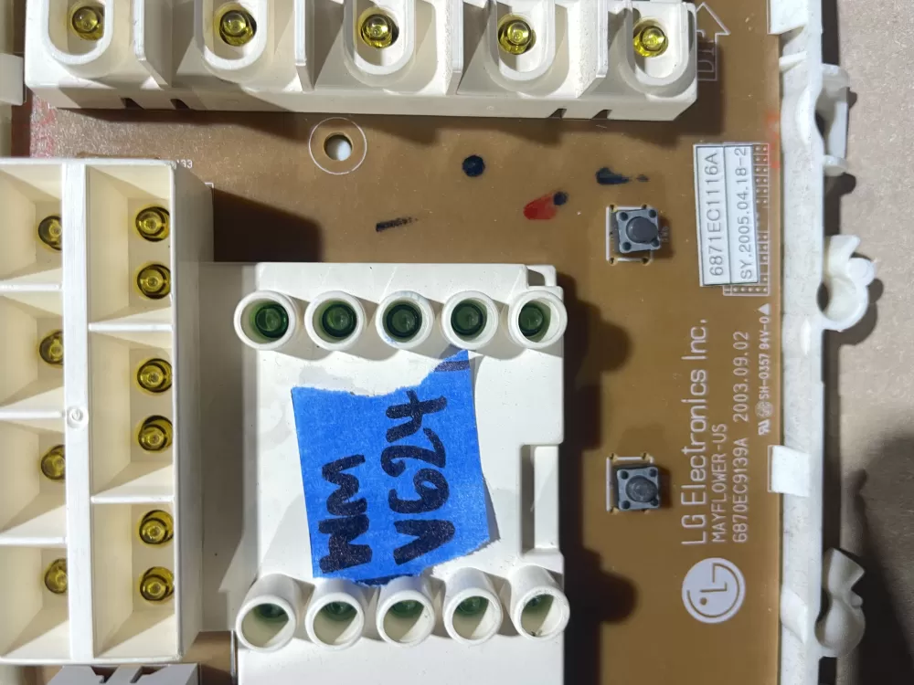 LG 6871EC1116A Washer Control Board AZ76781 | Wmv624