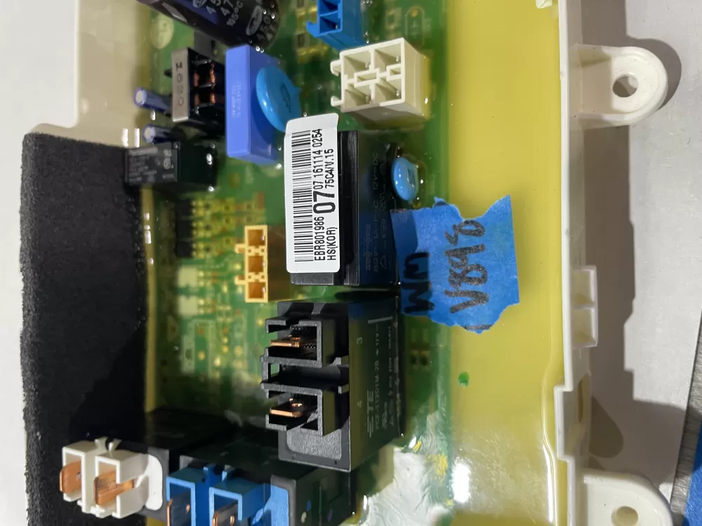 LG EBR80198607 Dryer Control Board AZ200269 | Wmv898