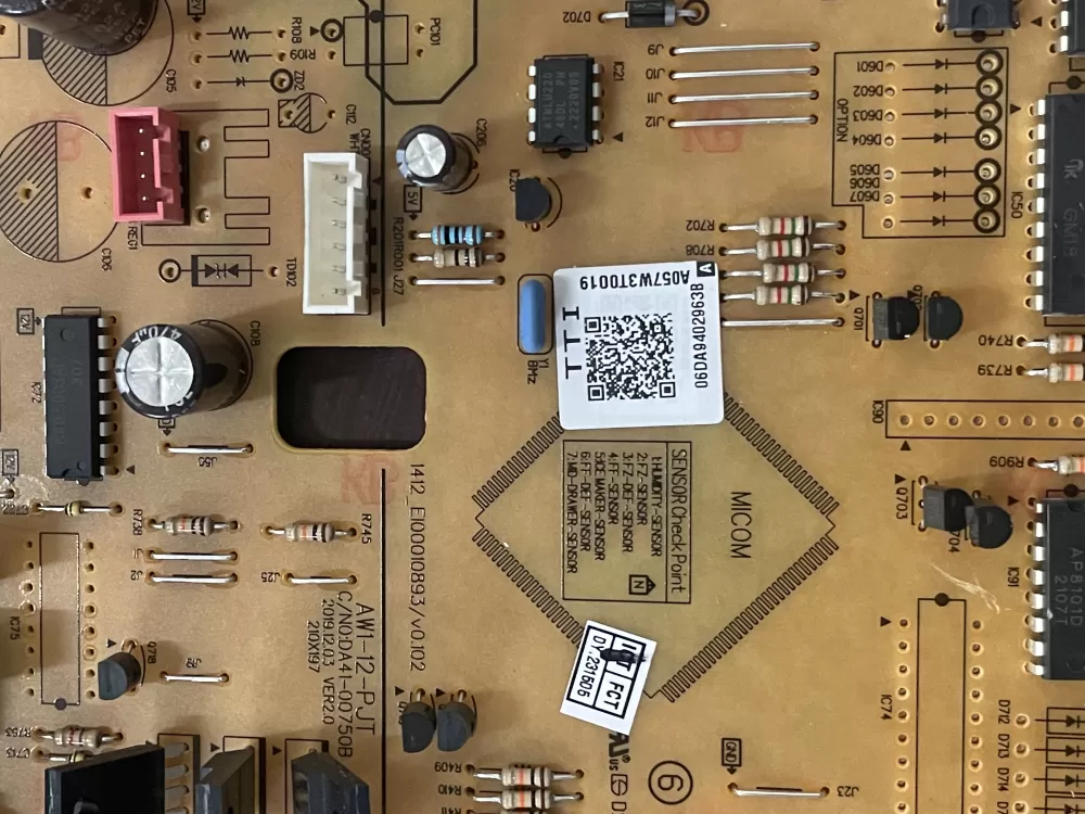 Samsung DA94 02963B Refrigerator Control Board AZ47701 | KMV130