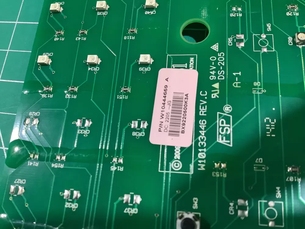 Whirlpool W10444659 W1033446 Washer Control Board Interface AZ146100 | NR2451