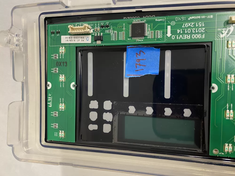 Samsung DC92-01607J DC94-06643A Dryer UI Control Board AZ212062 | BK1793