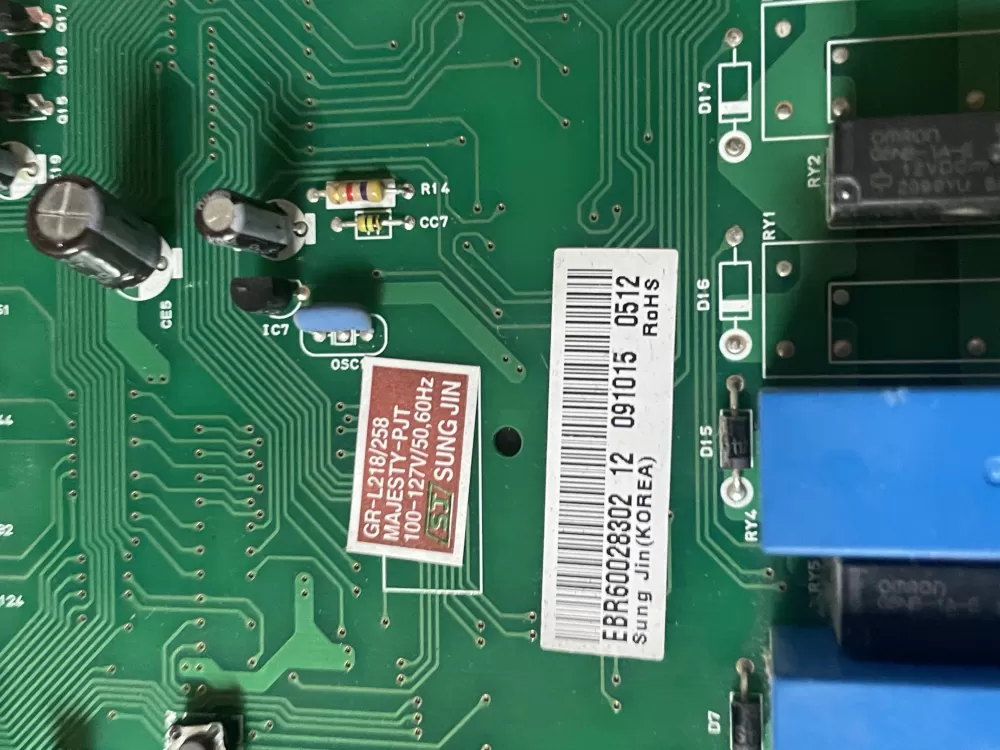 LG Refrigerator EBR60028302 Main control Board AZ47634 | Wm691