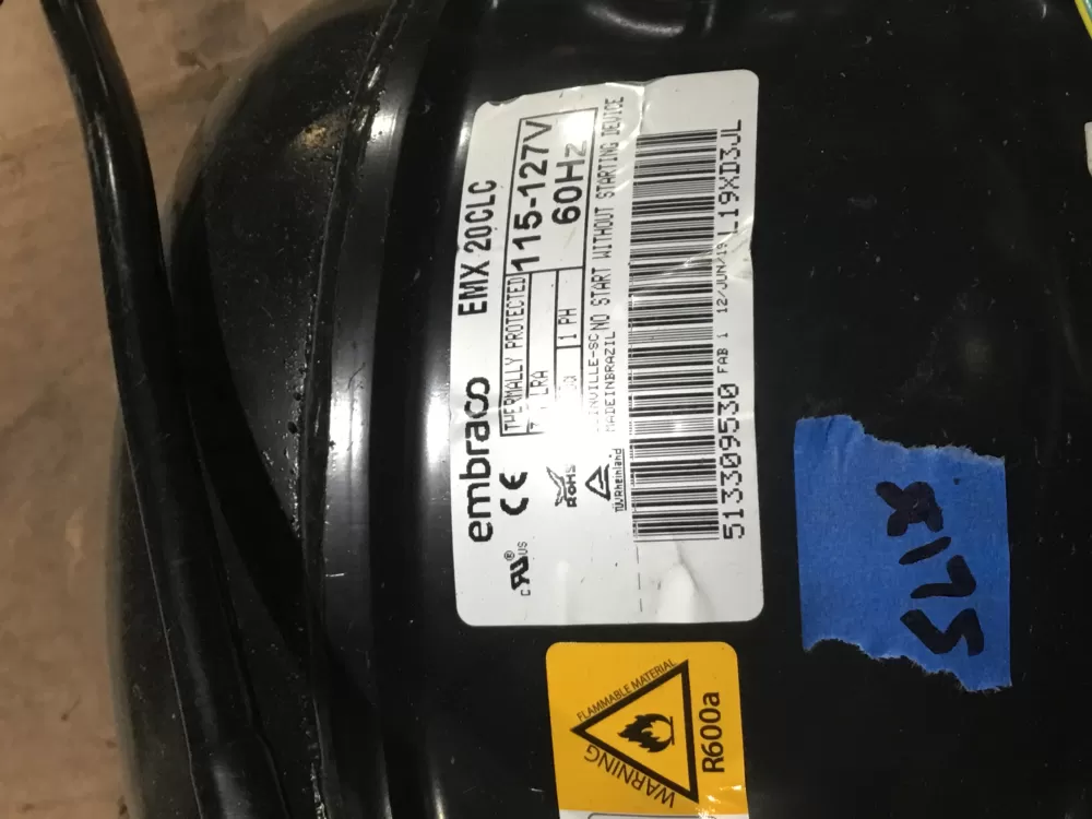 Embraco 513309530 80-54150-00 Refrigerator Compressor AZ97399 | Sl135