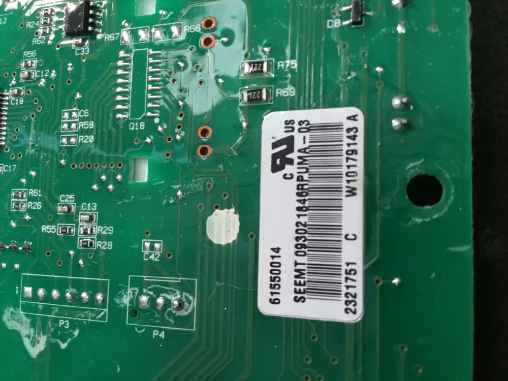 Whirlpool W10179143 2321751 Refrigerator Display Control Board AZ100737 | NR133