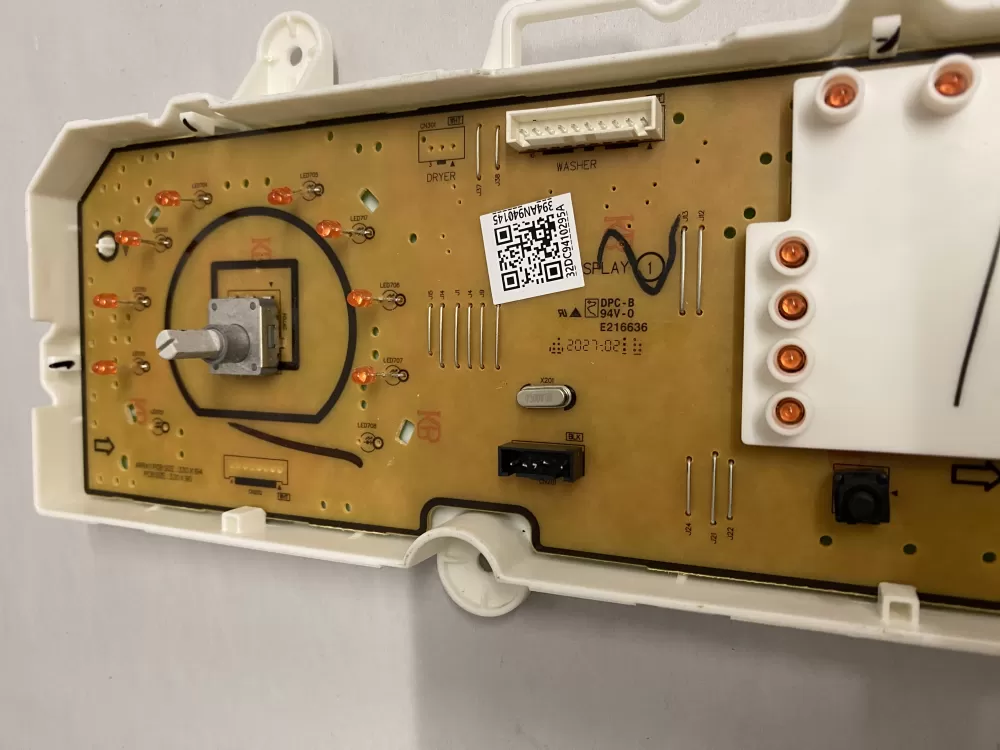 Samsung Dryer Control Board Panel Dc97-18718k AZ211675 | BK1745