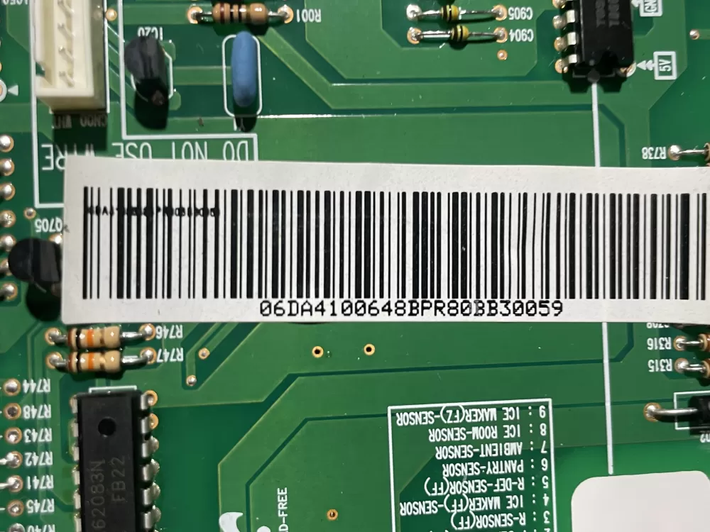 Samsung DA41-00648B DA4100648B Refrigerator Control Board AZ111645 | Wmv659