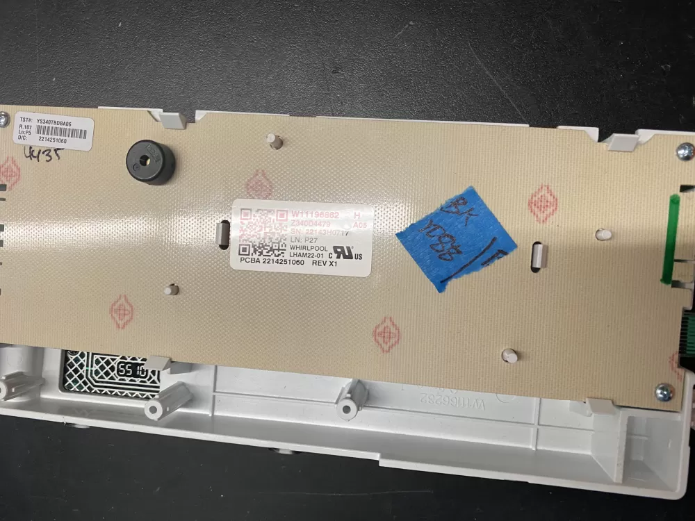 Whirlpool Dryer W11196862 Control Board AZ23366 | BK1088