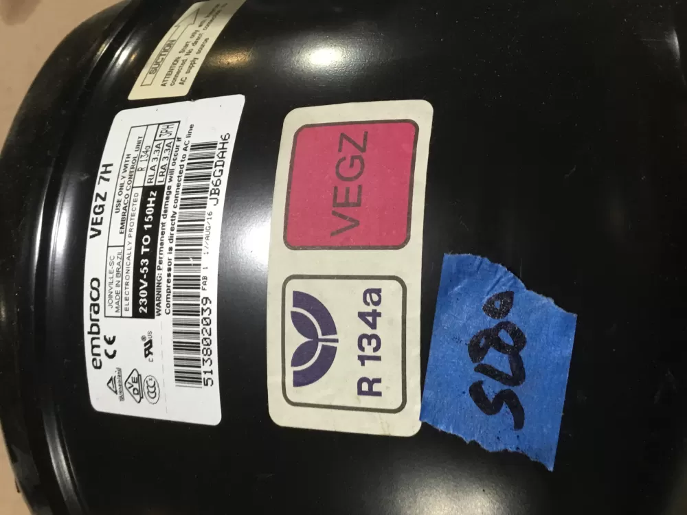 Embraco 513802039 Refrigerator Compressor AZ97386 | Sl80