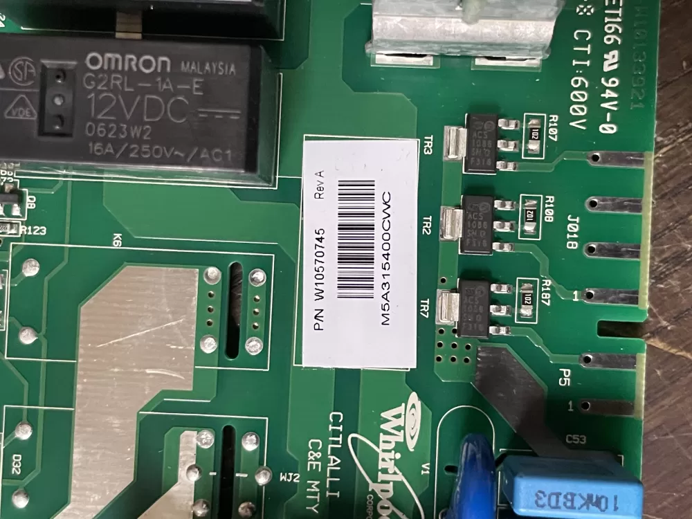 Whirlpool W10570739 Washer Control Board AZ44122 | Wm550