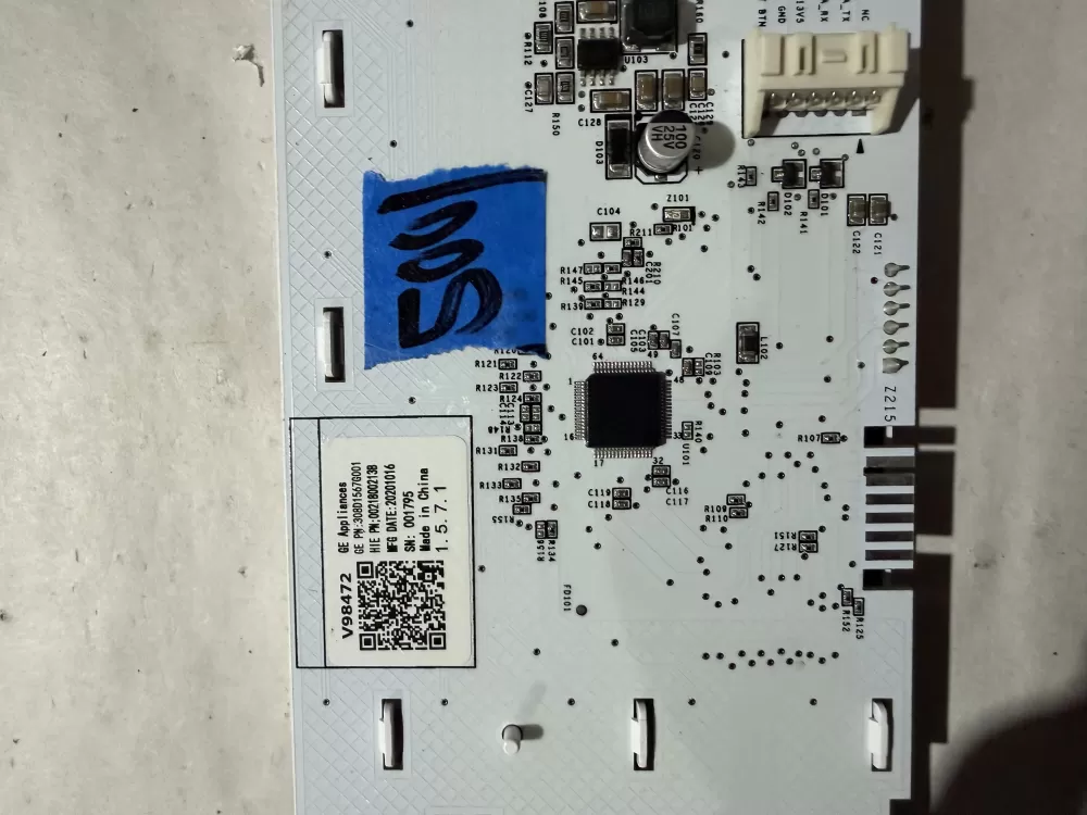 GE 308D1567G001 WH22X31164 Washer Control Board User Interface AZ228254 | KM500