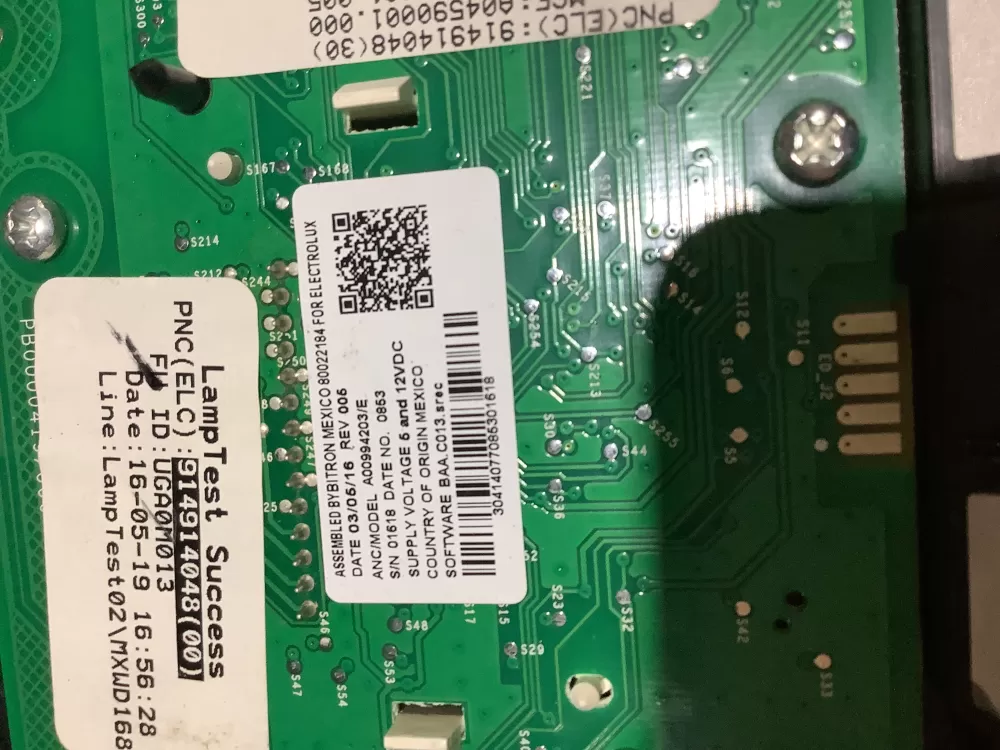 Electrolux Dryer A00994203 914914050 A03965802  Control board AZ145991 | ZC2446