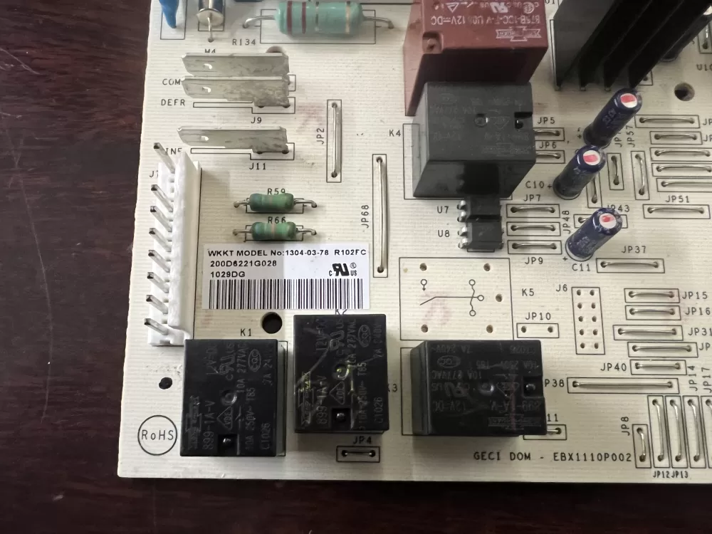 GE 200D6221G028 EBX1110P002 Refrigerator Control Board AZ467 | DG121