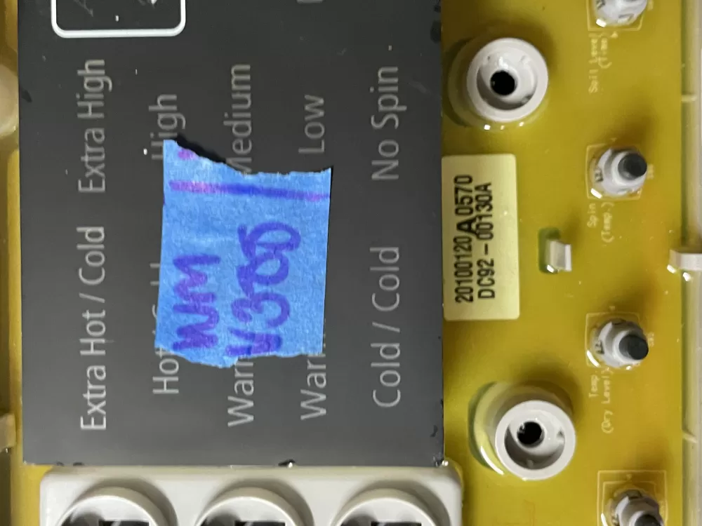 Samsung DC92-00130A DC92-00125A Washer UI Control Board AZ44211 | WMV388
