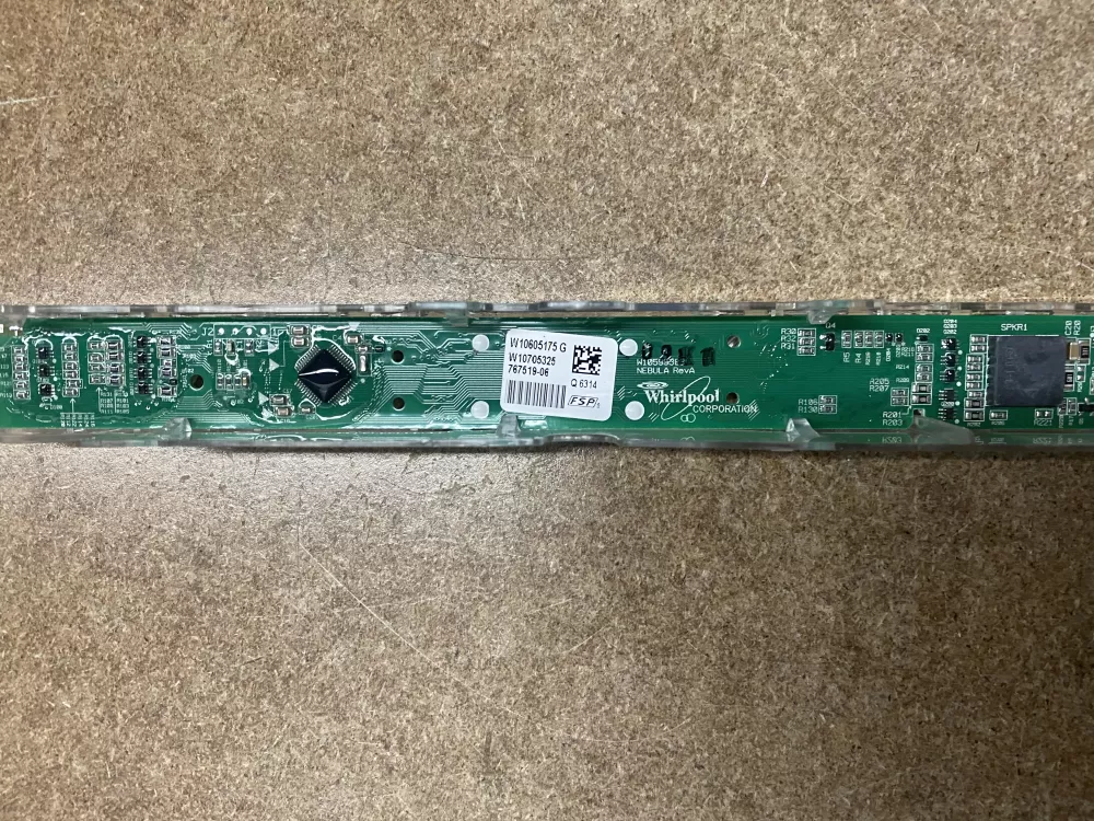 W10605175 Dishwasher Control Board User Interface W10620167 AZ7778 | BK1620