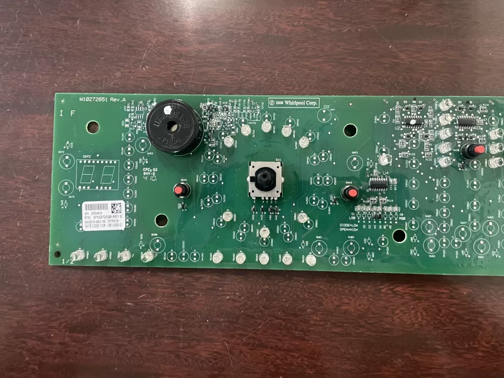 Whirlpool W10272598 Dryer Control Board
