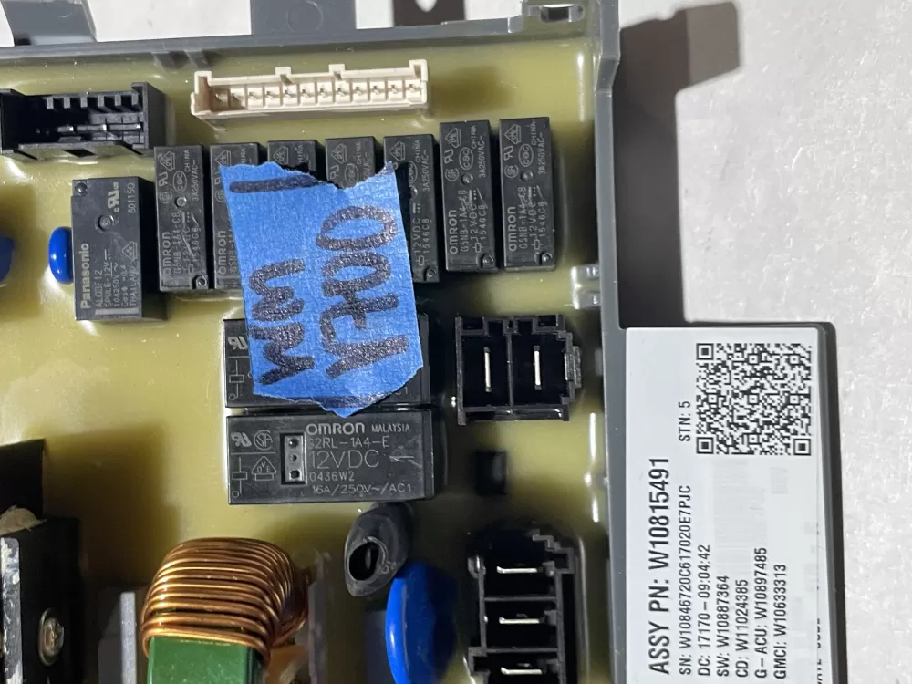 Maytag W10815491 W10912345 PS11769801 Washer Control Board AZ120355 | Wmv700
