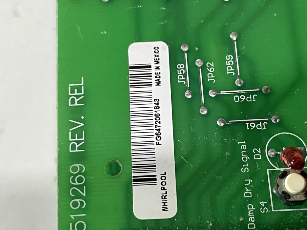 Whirlpool Kenmore 8519269 Dryer Control Board Rev AZ169845 | Wm563