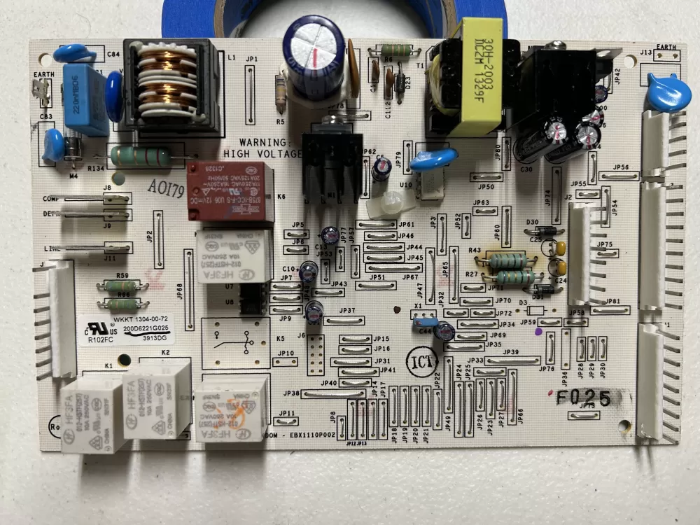 GE EBX1110P002 200D6221G025 WR55X11072 Refrigerator Control Board