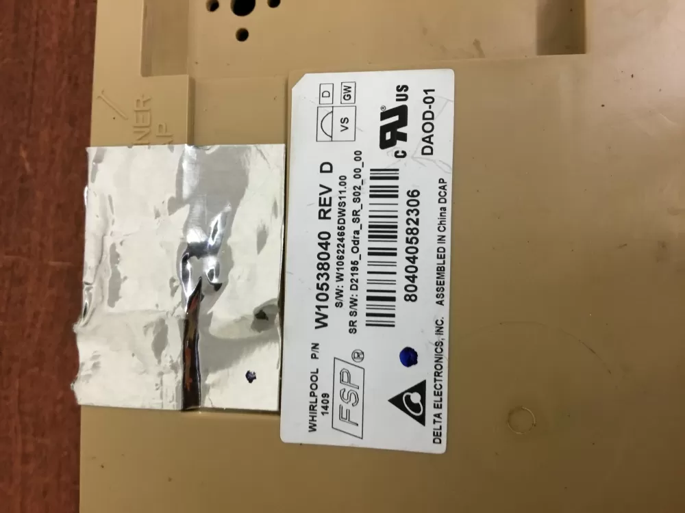 KitchenAid W10866116 Dishwasher Control Board AZ34867 | NR505