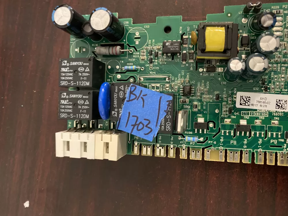 Whirlpool Kenmore W10751502 768146-02 Dishwasher Control Board AZ34450 | BK1703