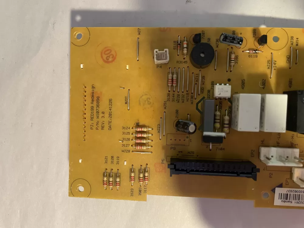 Whirlpool W10730291 W10810046 Microwave Control Board AZ198303 | KM2729