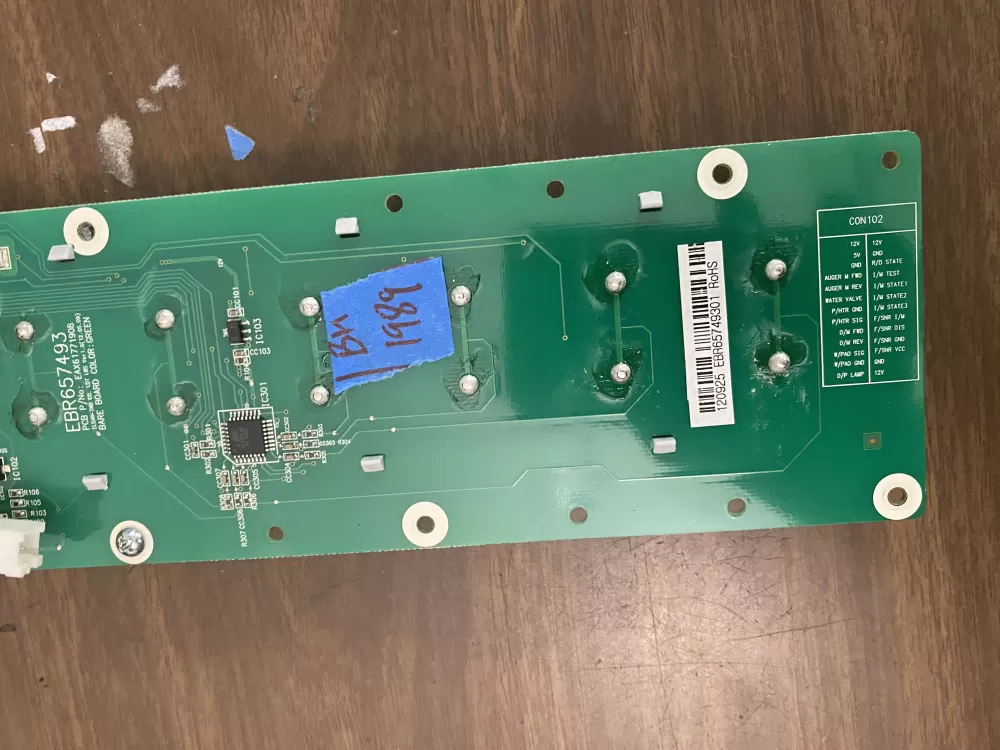 LG EBR65749301 Refrigerator Dispenser Control Board AZ56042 | BK1989