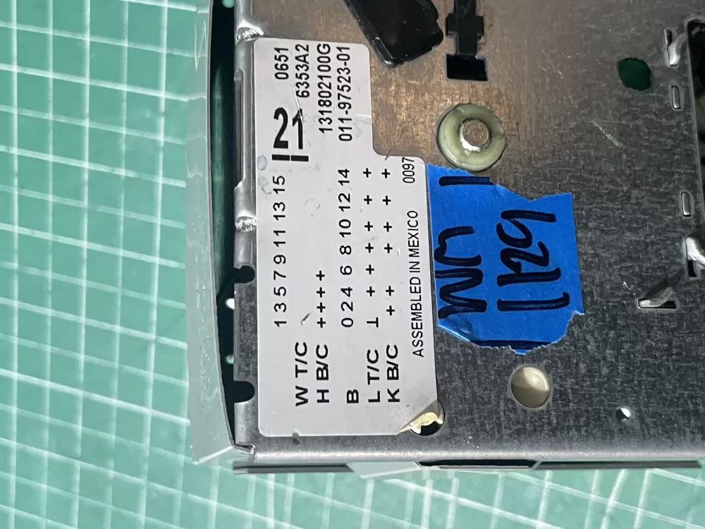 GE Frigidaire Kenmore Electrolux 131802100G Washer Timer AZ196527 | Wm1129