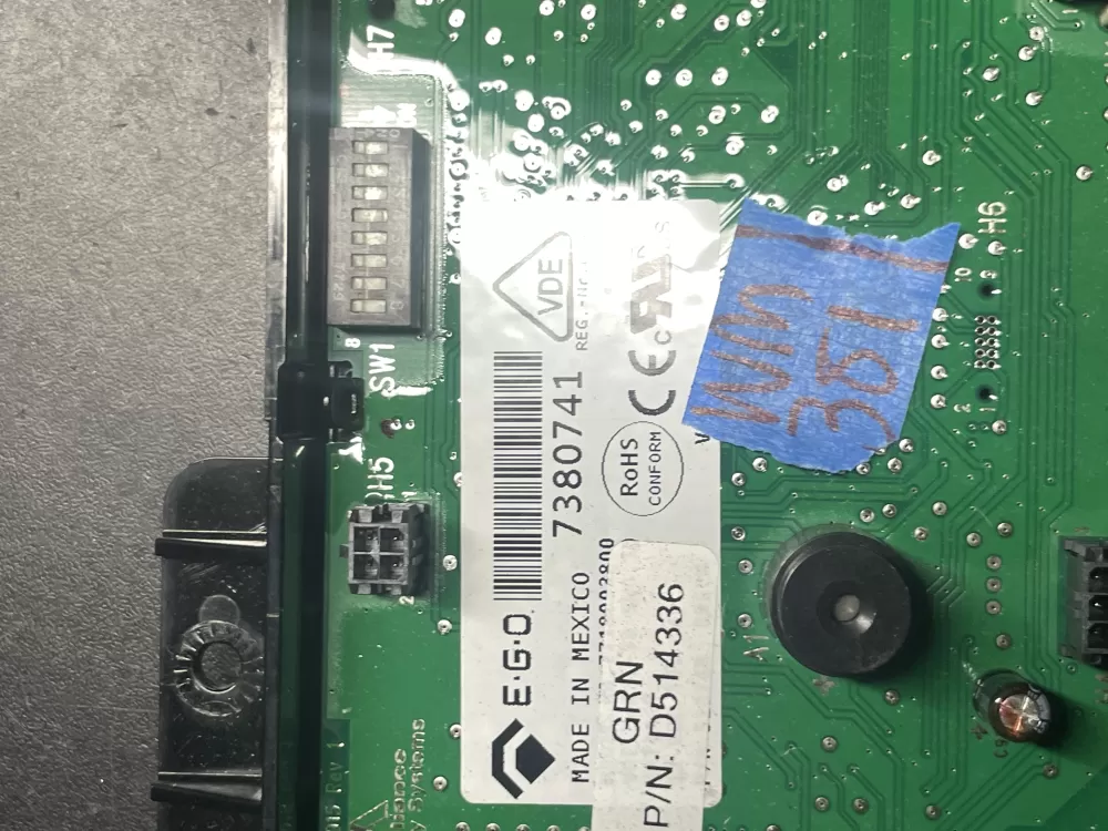 Speed Queen Dryer Control Board Assembly 7718003800 D514336 AZ36507 | Wm381