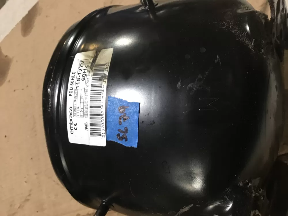 Embraco 513703052 Refrigerator Compressor AZ97384 | Sl79
