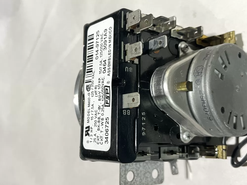 Whirlpool Maytag Amana AP6008573 3406725 WP3406725 Dryer Timer AZ157808 | Wm375