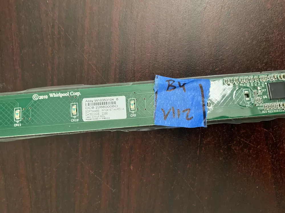 Whirlpool Kenmore W1035310 Dishwasher UI Control Board AZ37459 | BKV112