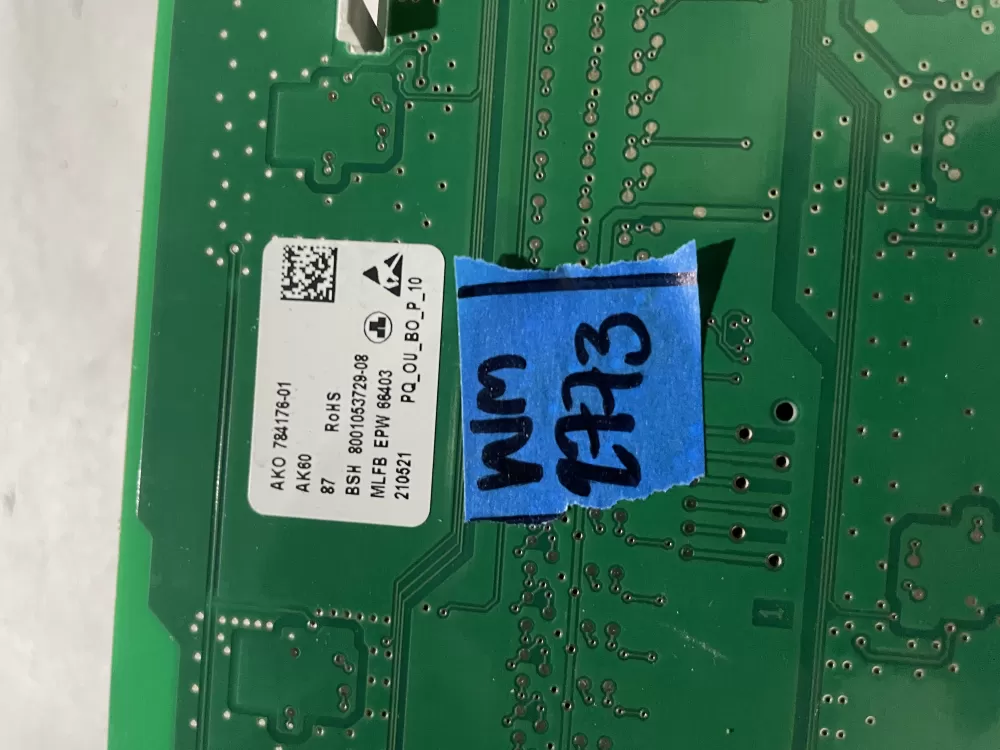 Bosch EPW66403 Siemens Dryer User Interface Display Board AZ199006 | Wm2773