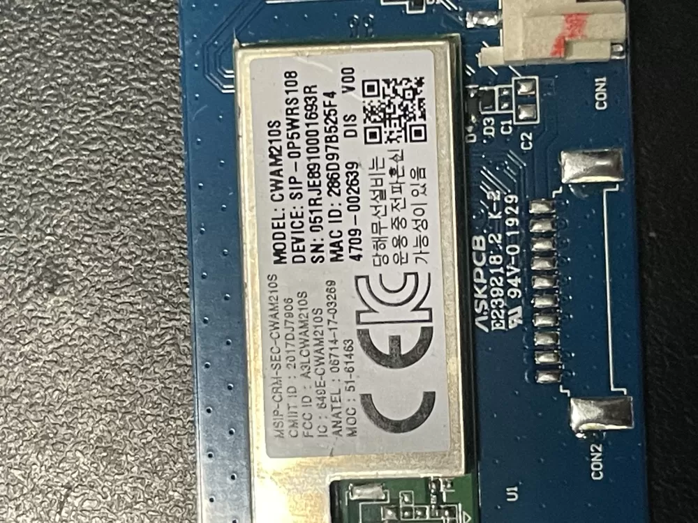Samsung CWAM210S Range Control Board Module AZ20400 | WM1099