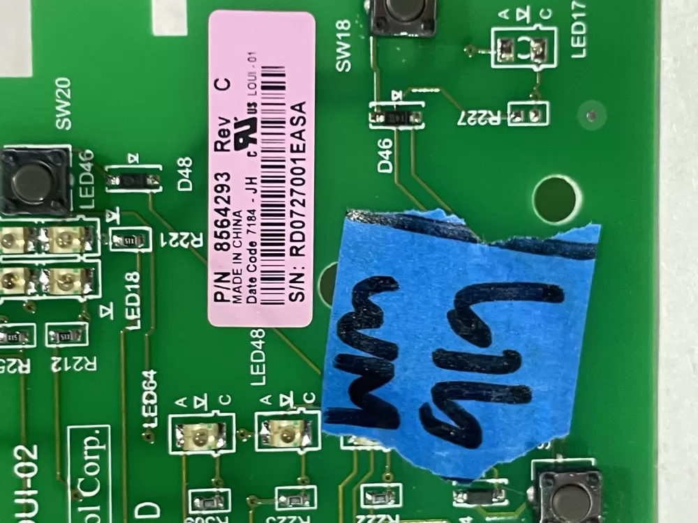 Whirlpool 8564293 8563974 Dryer Control Board AZ152353 | Wm919