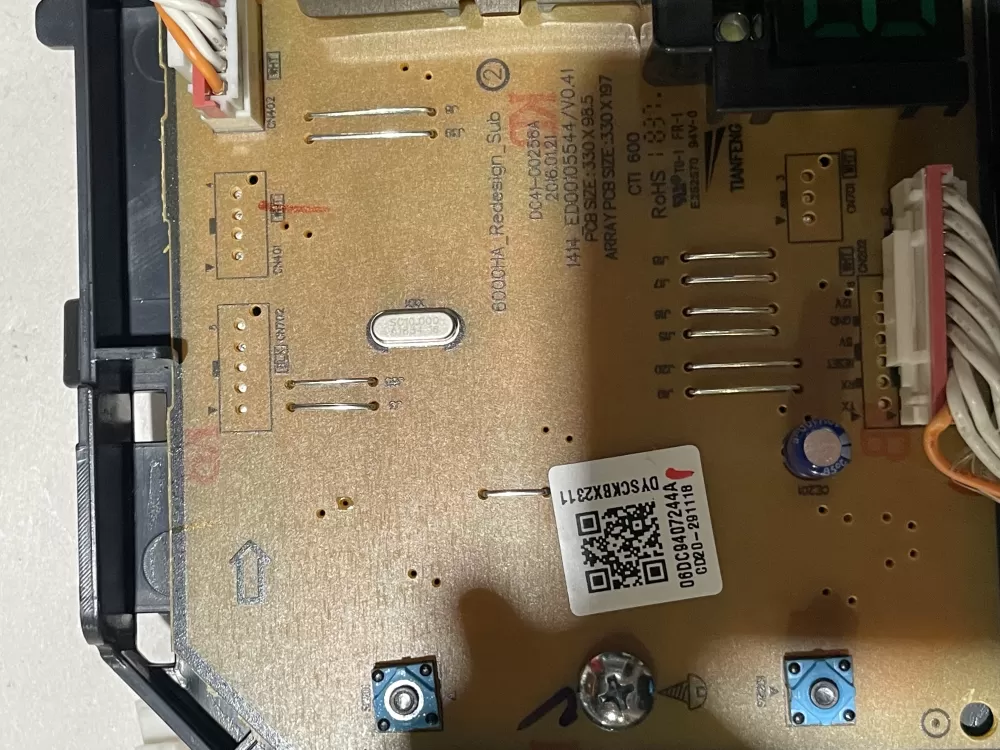 Samsung DC94 07244A Washer Control Board AZ146395 | KMV695