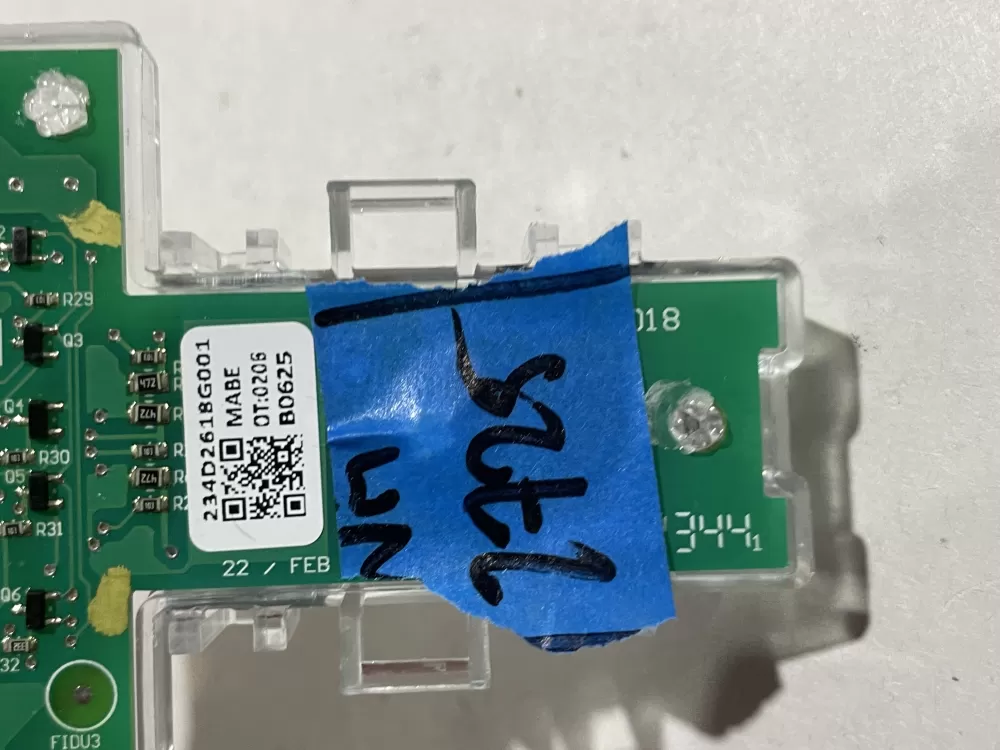 GE 234D2618G001 WE04X27284 Dryer Control Board AZ185956 | Wm2725