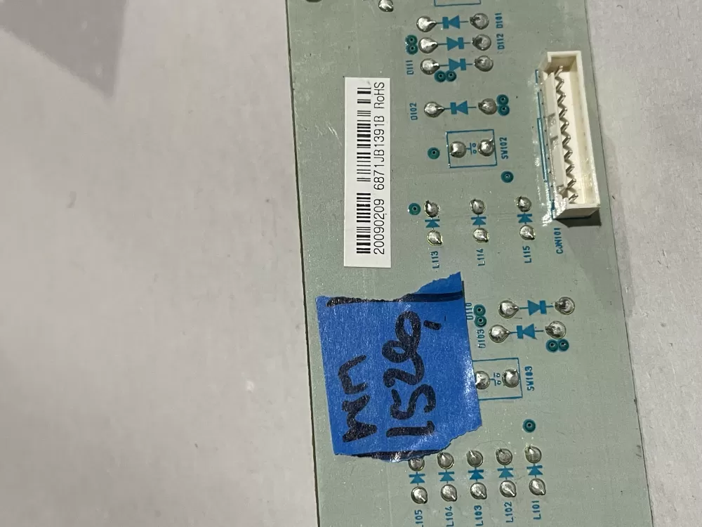 LG Kenmore 6871JB1391B Refrigerator Control Board AZ188748 | Wm1526