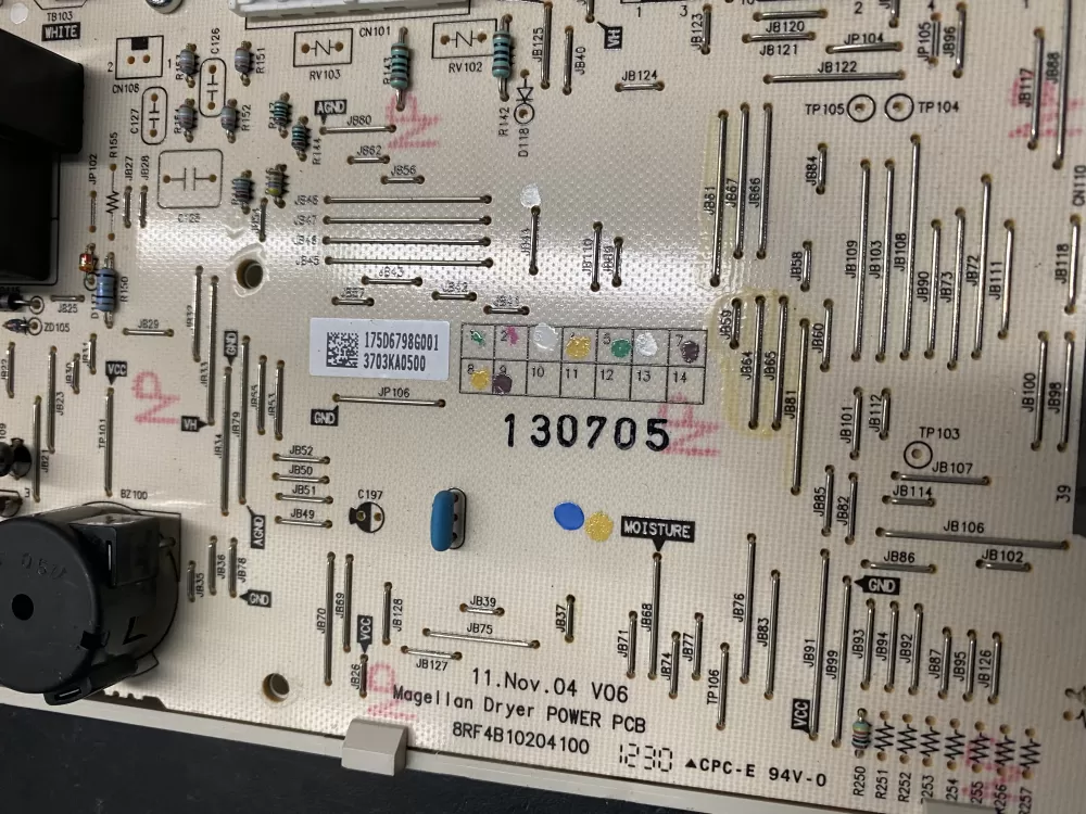 GE 175D6798G001 WE04M10011 Dryer Control Board AZ19056 | BKV53