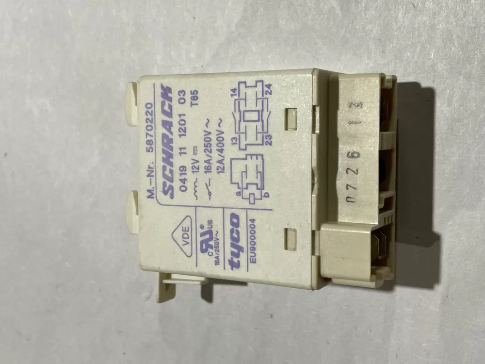 Miele 5870220 Dishwasher Heating Element Relay AZ186599 | Wm2585