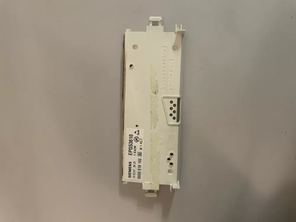 Siemens 9000018100 Dishwasher LCD Display Board AZ191782 | KM2642