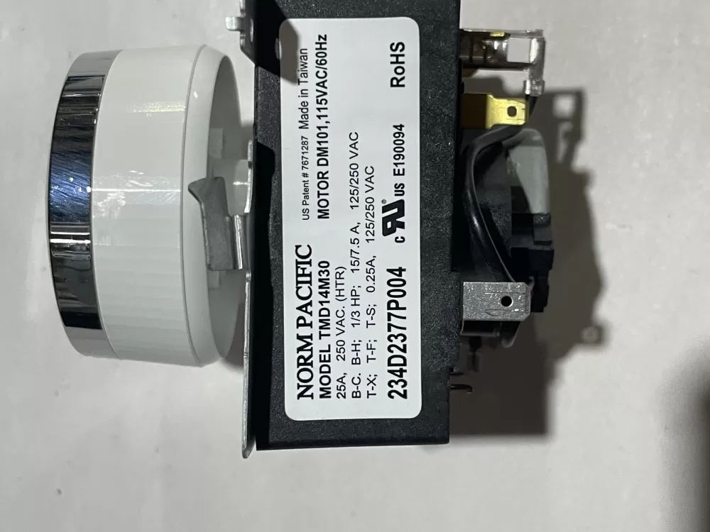 GE WE04X24550 234D2377P004 TMD14M30 Dryer Timer AZ142751 | Wm1244