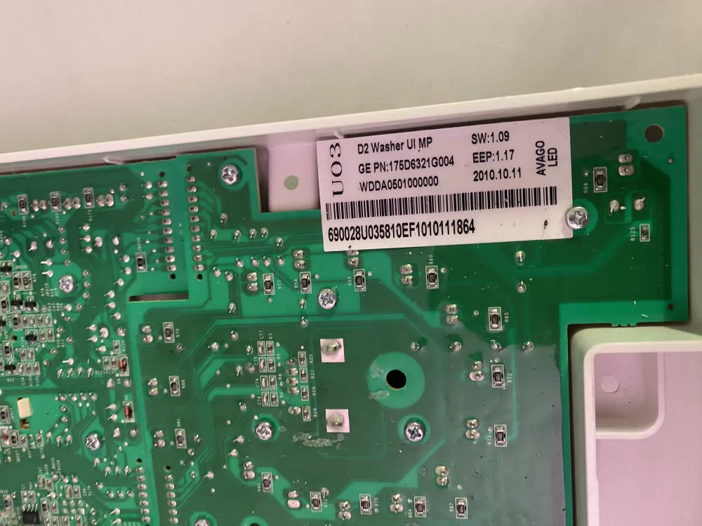 GE 175D6321G004 WH12X10482 Washer Control AZ197230 | BKV893
