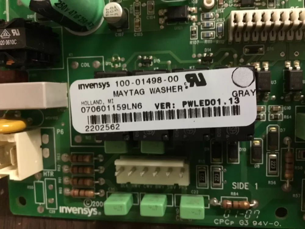 Maytag Whirlpool 100 01498 00 Washer Control Board AZ13332 | NR535