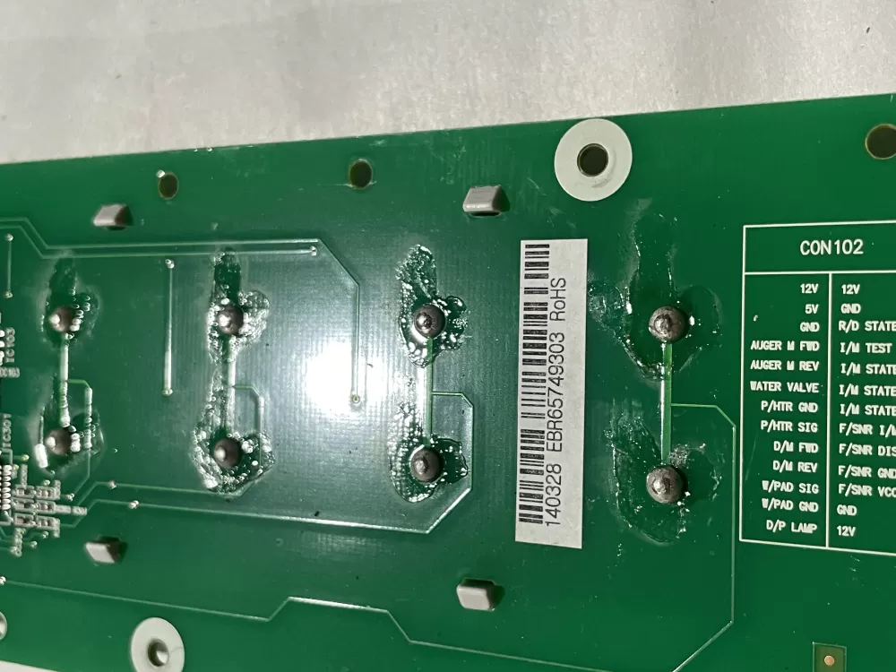 LG EBR65749303 Refrigerator Control Board Dispenser Panel AZ189314 | Wm847