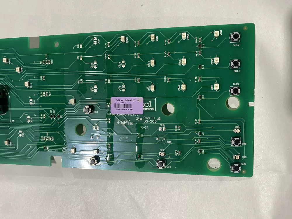 Whirlpool W10544207 Washer Board Control AZ98076 | BK1639