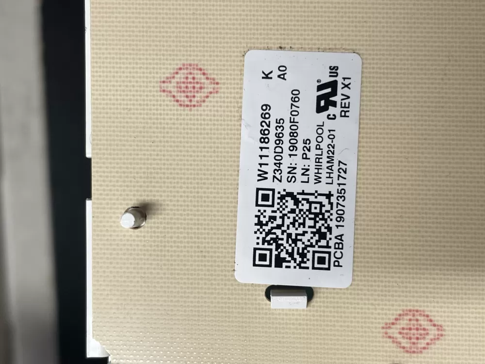 Whirlpool Dryer W11186269 Control Board AZ20404 | WM1099