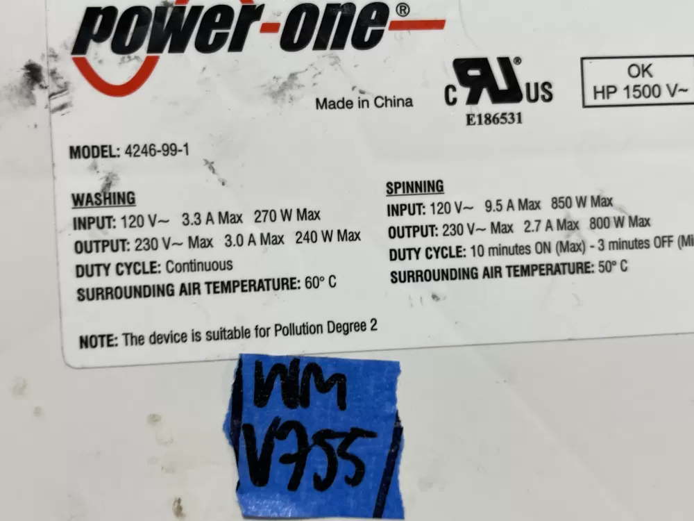 Kenmore E186531 Washer Control Board AZ142814 | Wmv755