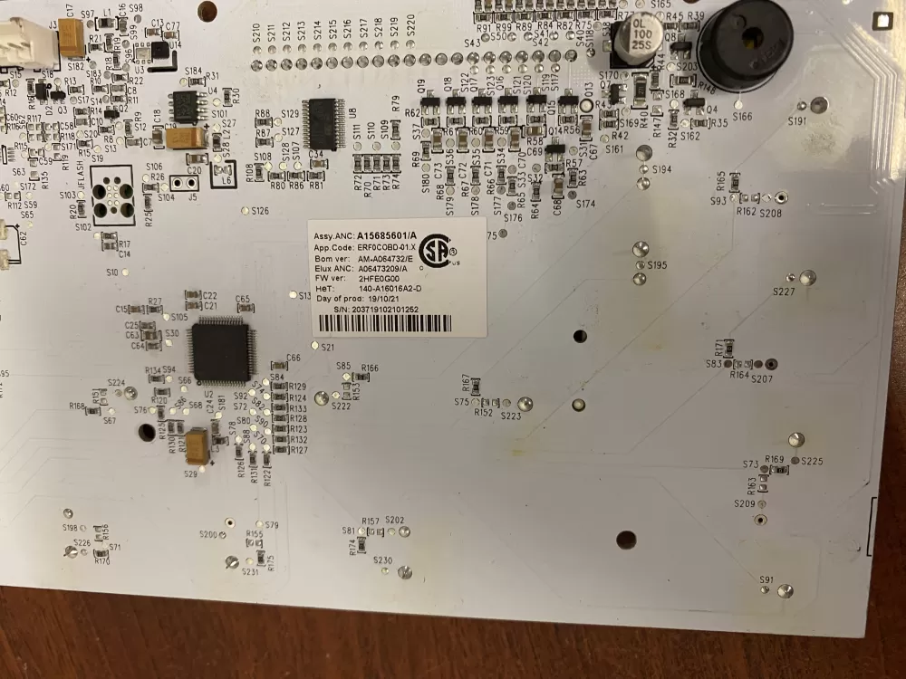 FRIGIDAIRE REFRIGERATOR Control Panel A15685601 5304530929 AZ60770 | BK2063